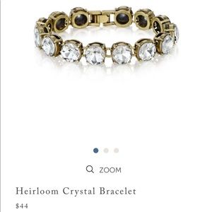 Heirloom crystal bracelet